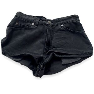 Vintage 90s Black Denim Jean short shorts